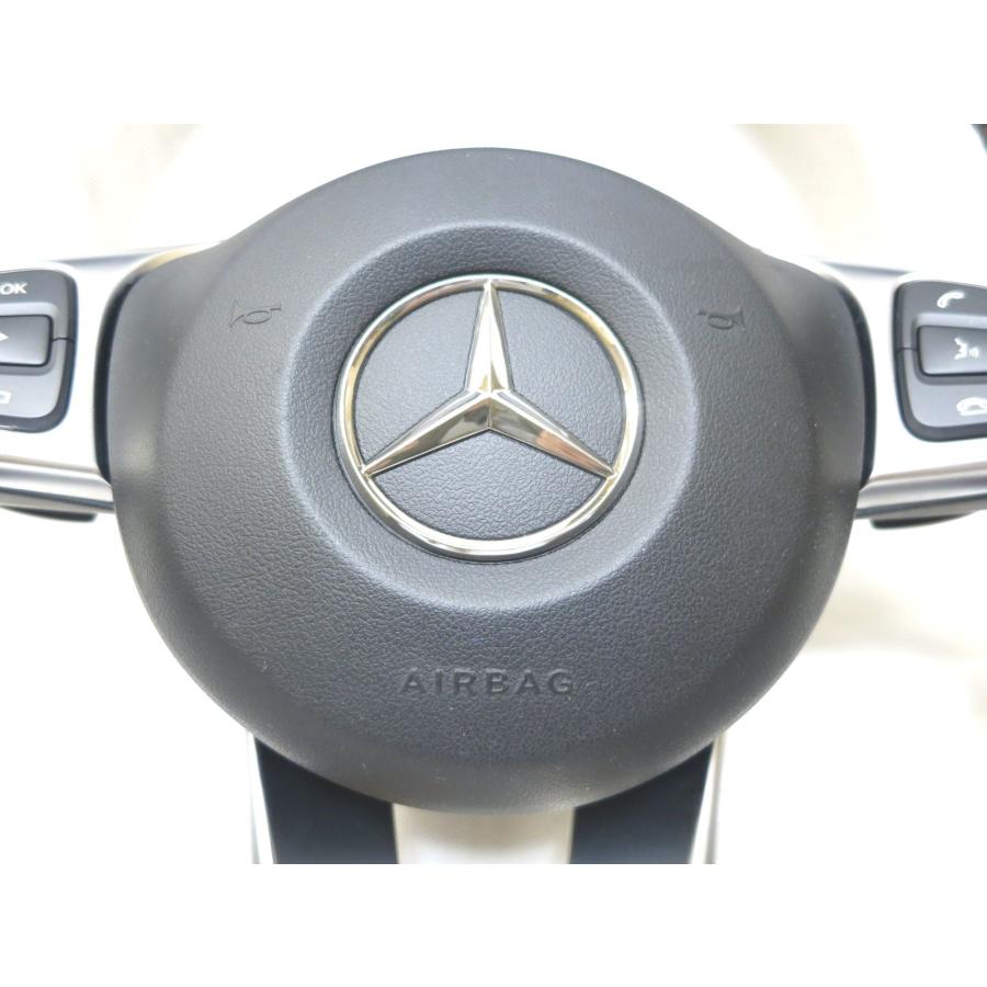 希少! W176 純正 AMGスタイル 革 ステアリング 運転席 エアバック