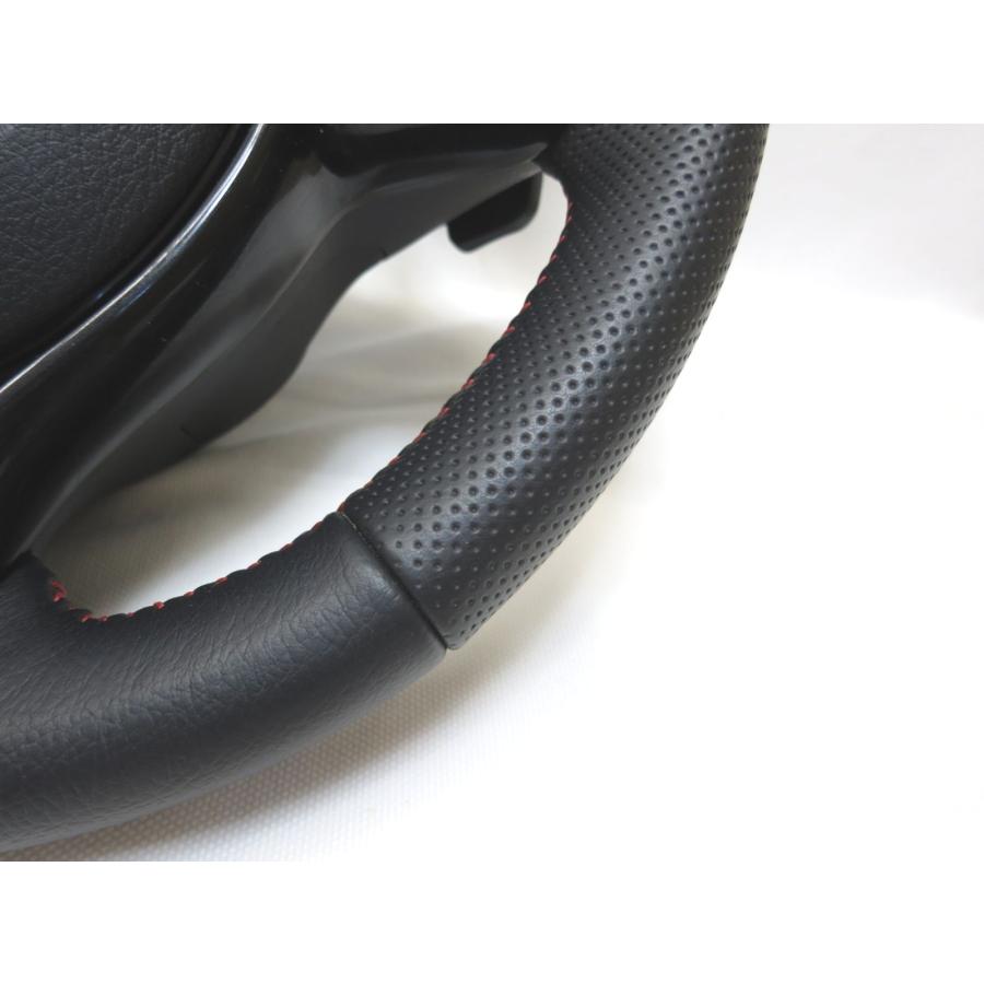 希少レッドステッチG's!ヴィッツ130純正 革 ステアリング 運転席