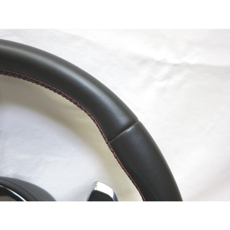 美品Sモデル! ダブルステッチ! S5 8T パドル付! アウディ 純正 革