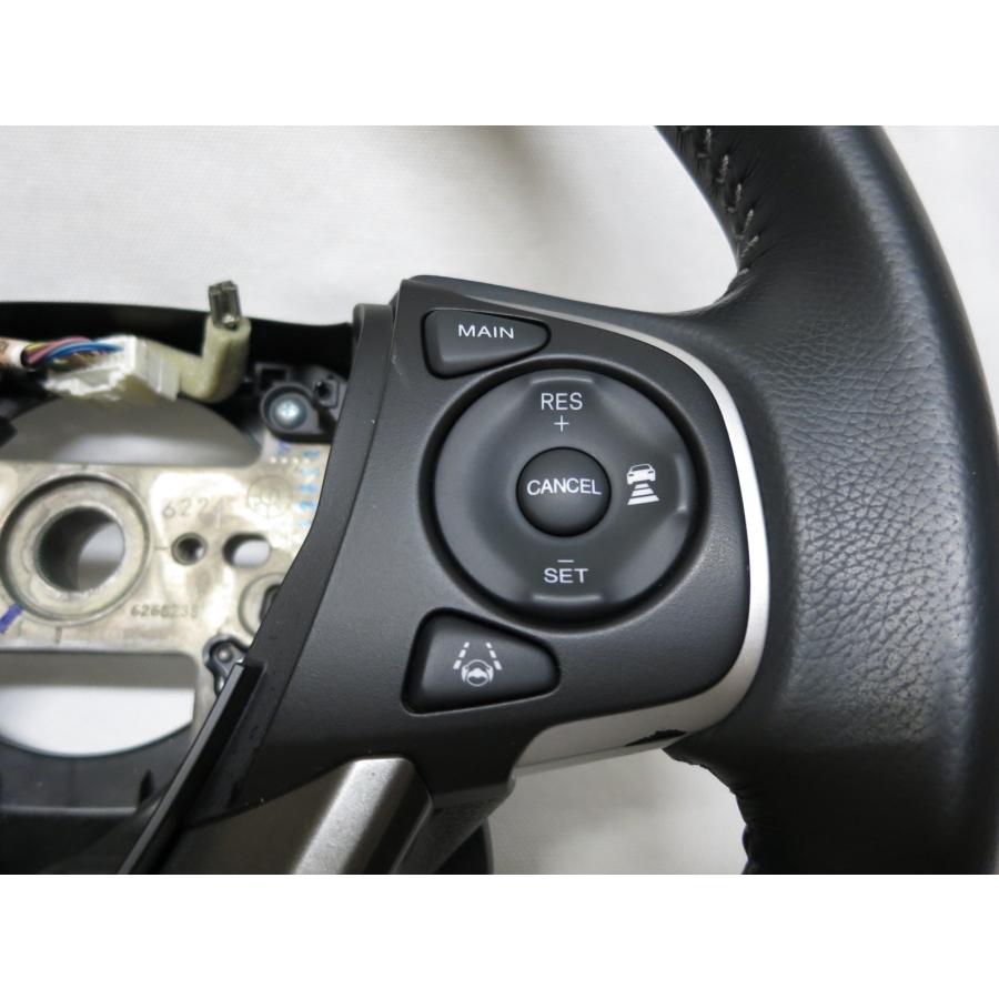 希少! パドル付! ステップワゴン スパーダ RP3 純正 革 ステアリング