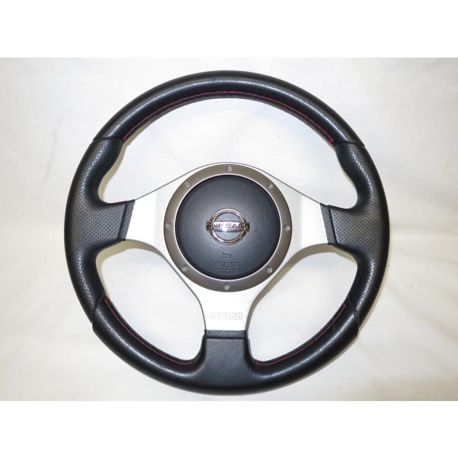 モモ momo 革 ステアリング ハンドル エアバック ノート
