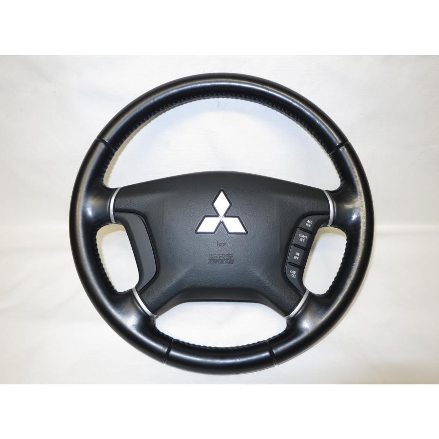 D5 D:5 デリカ CV5W 純正 革 ステアリング ハンドル 運転席 エアバック