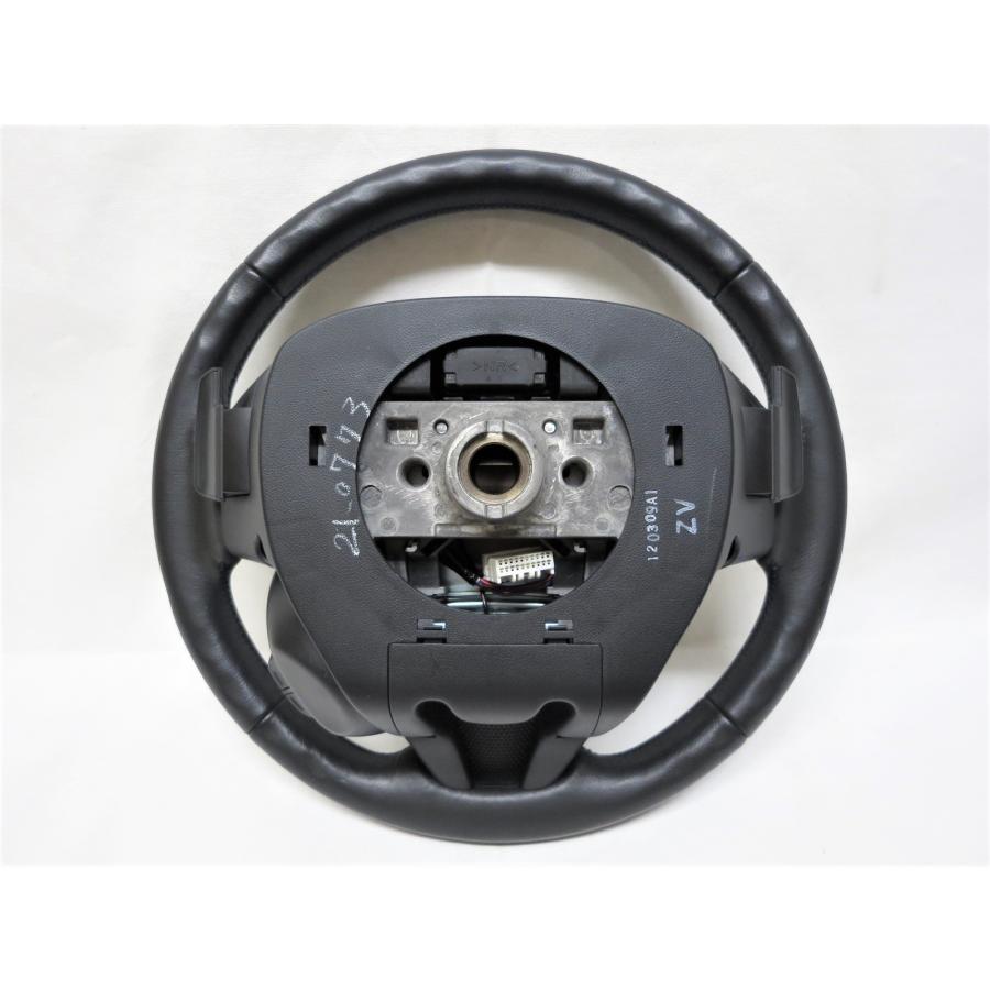 美品! CRZ CR-Z ZF1 純正 革 ステアリング エアバック カバー 78501