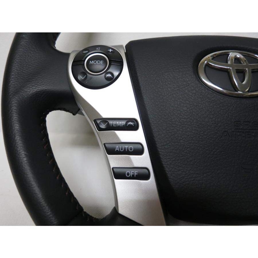 SAI サイ AZK10 純正 ウッド ステアリング 運転席 エアバック