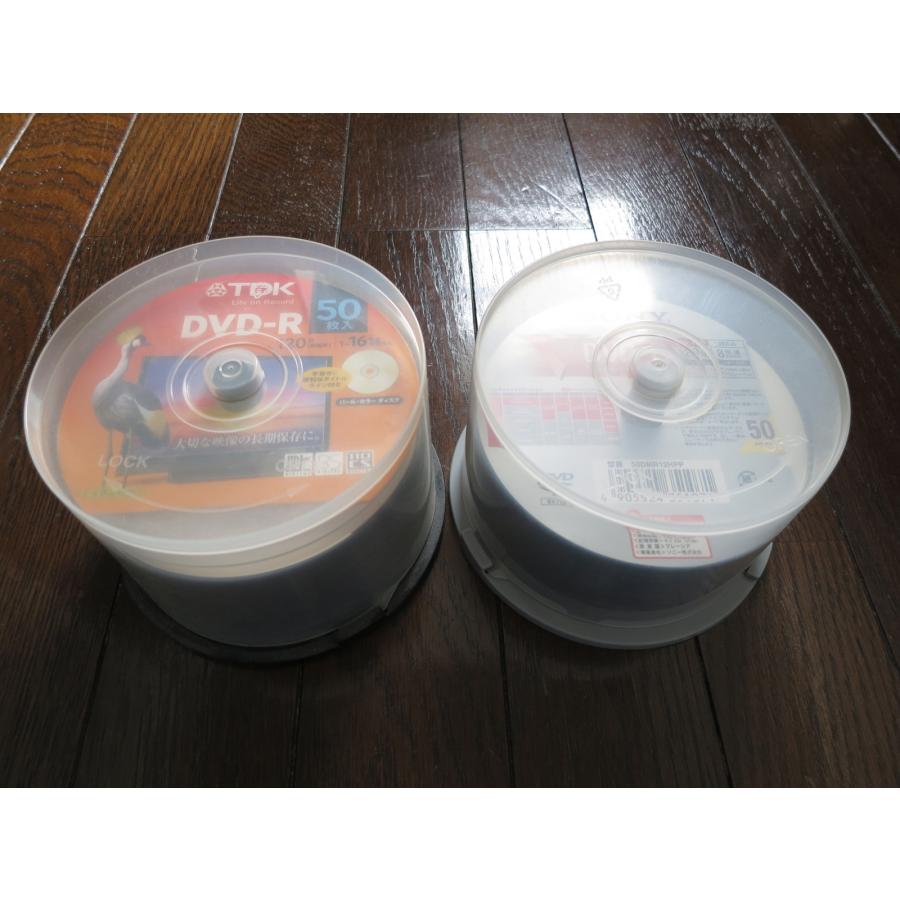 TDK DVD-R 120分 録画用 1〜16倍速 42枚 + SONY ディスク ビデオ用 120 分 8倍速 36枚 50DMR12HPP ...