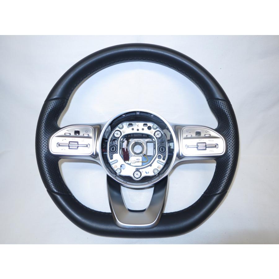 美品!AMGライン! W213 純正 革 ステアリング ハンドル A0004604302