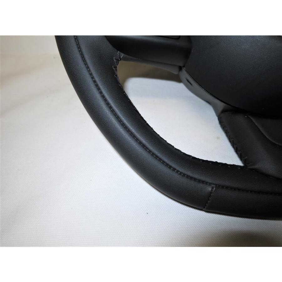 希少パドル付! フィアット 500X 純正 革 ステアリング ハンドル エア