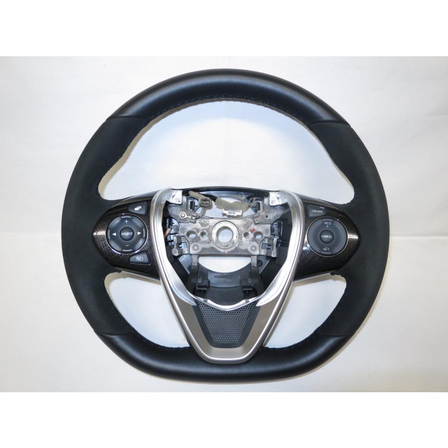 希少! アルカンターラ! S660 JW5 α 後期 純正 革 ステアリング  