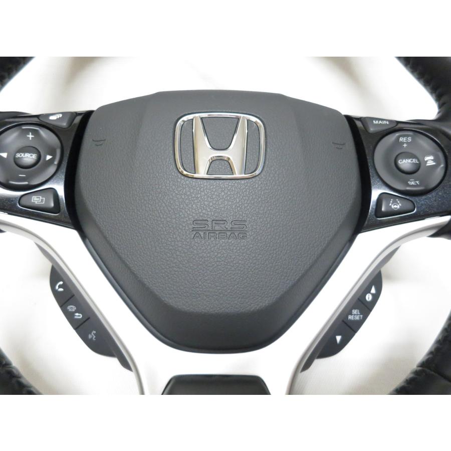 ジェイド FR4 FR5 純正 革 ステアリング 運転席 エアバック カバー