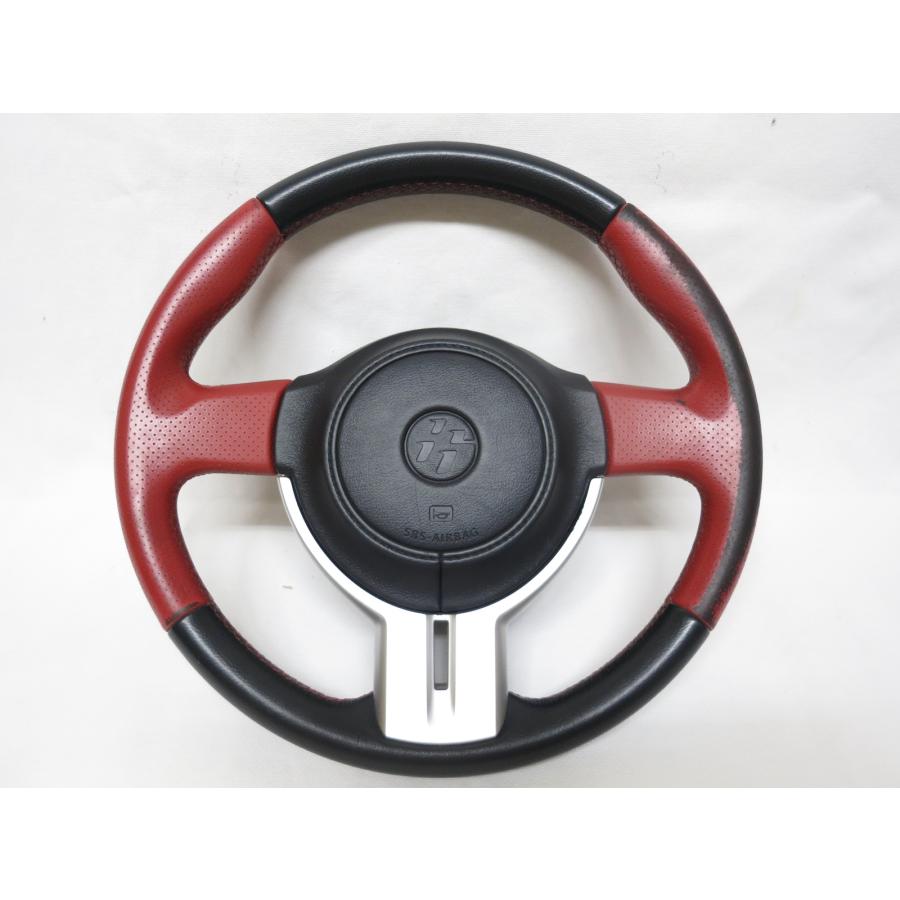 希少!レッドステッチ! 86 ZN6 純正 革 ステアリング ハンドル エア