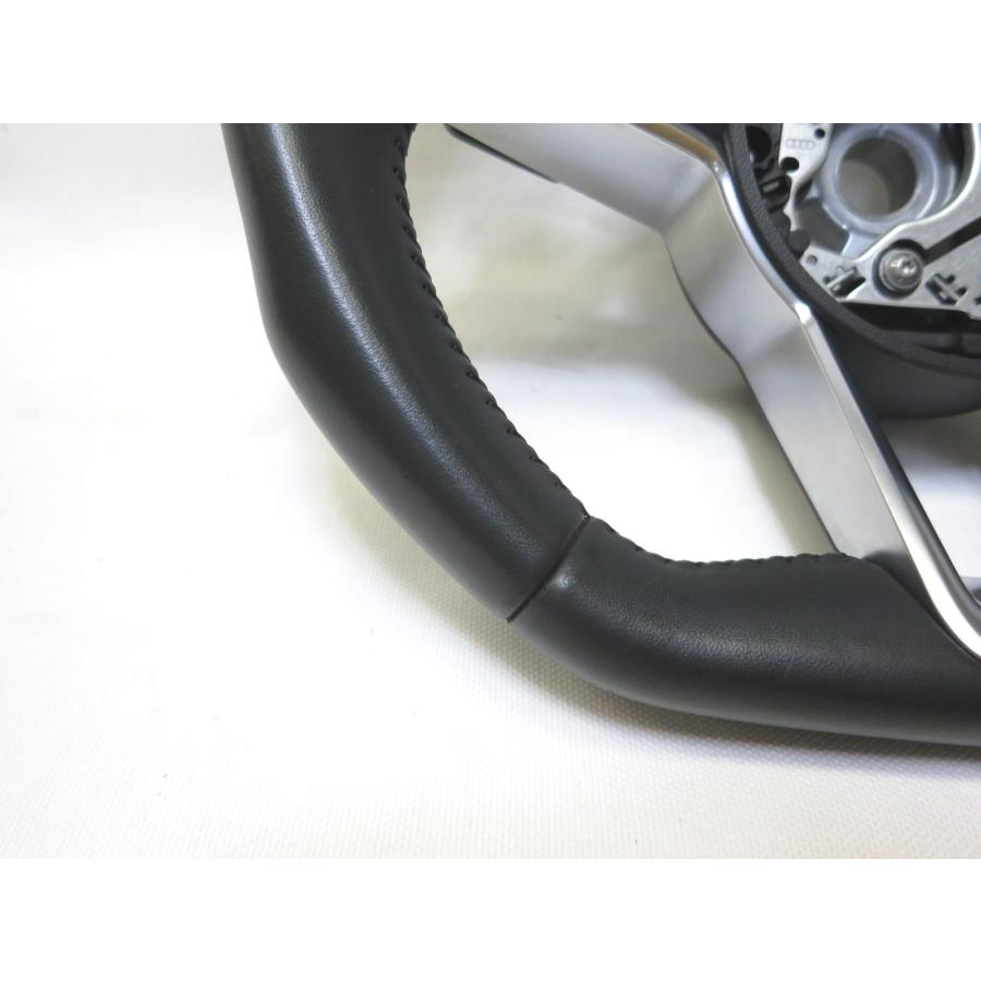 美品! フラットボトム! TT 8S アウディ 純正 革 ステアリング ハンドル