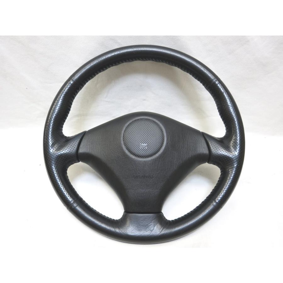 ジムニー JB23W 純正ステアリング ジムニー JB23W ランドベンチャー 純正 革 ステアリング