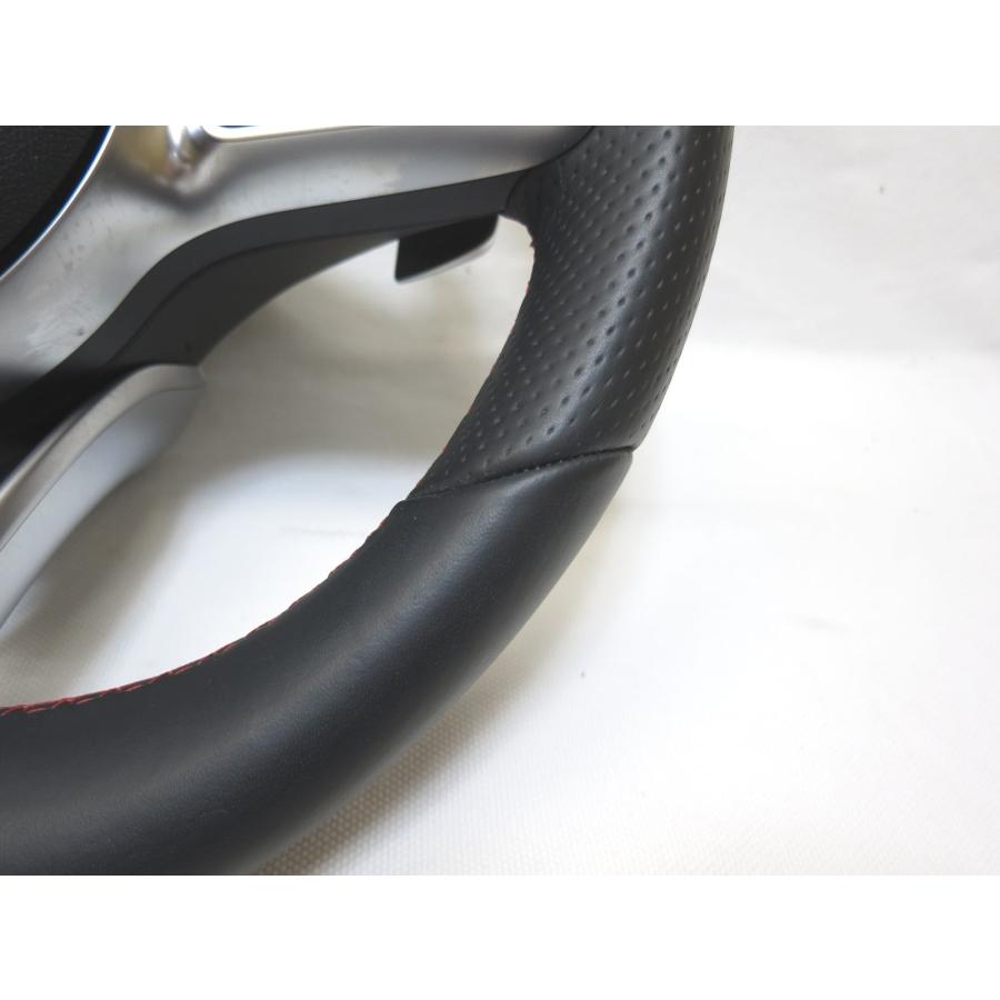 美品! AMGラインW247純正 革 ステアリング 運転席 エアバック カバー