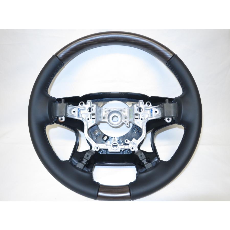 プラド150系後期本革ハンドル 送料無料 150系 後期 ランドクルーザープラド 純正レザー