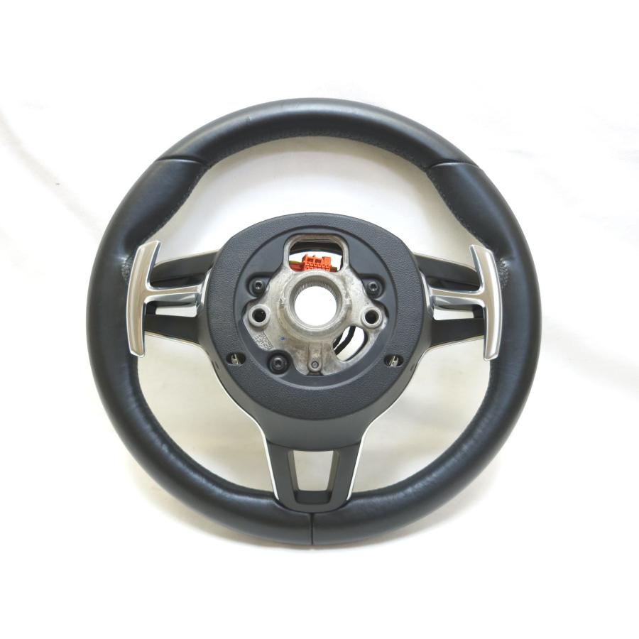 マカン 95B 純正 革 ステアリング ハンドル スイッチ 95B.959.256 991