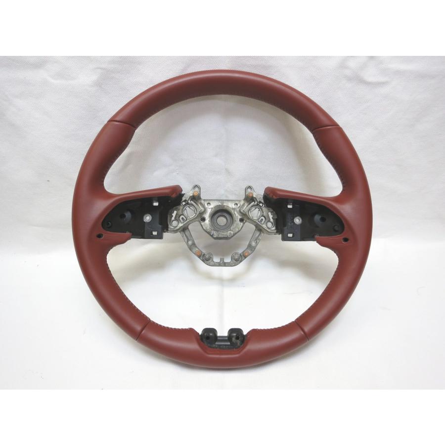 希少 ステアリング レザー ハンドル 32㎝ 旧車 メーカー 不明 希少 ステアリング レザー ハンドル 32㎝ 旧車 メーカー 不明