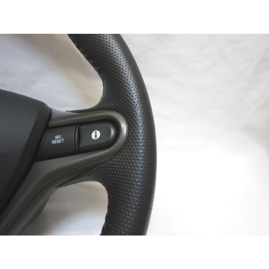 ホンダ  シビックタイプR　ユーロ　FN2　純正ステアリング シビック FN2 タイプR 純正 革 ステアリング ハンドル エアバック