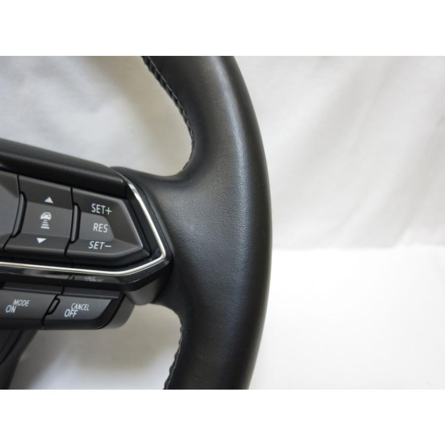 美品! ヒーター付! CX-8 CX8 KG2P KG5P 純正 革 ステアリング ハンドル