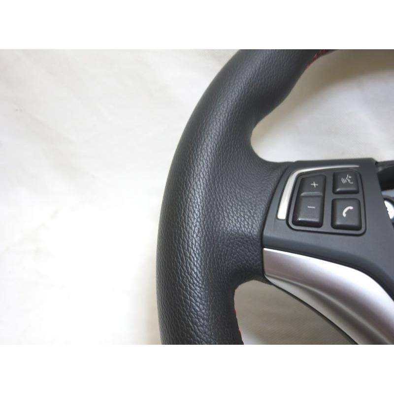 美品! レッドステッチ E84 X1 BMW 純正 革 ステアリング ハンドル mats