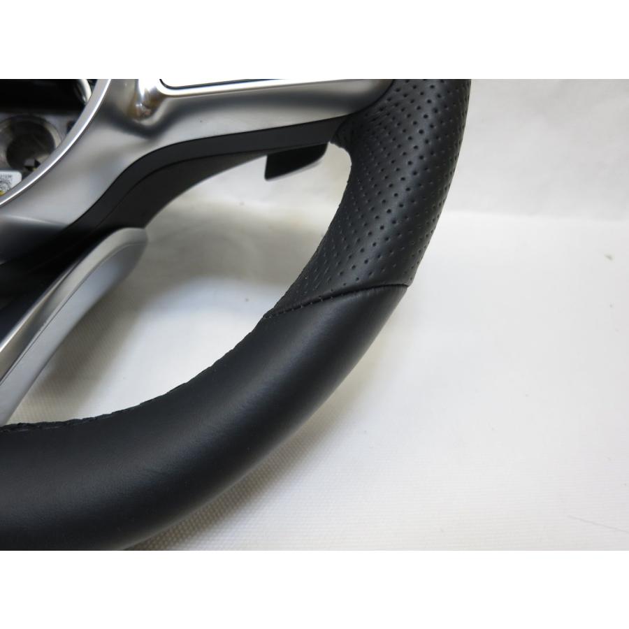 美品! C257 純正 革 ステアリング ハンドル スイッチ A 005 007 1699