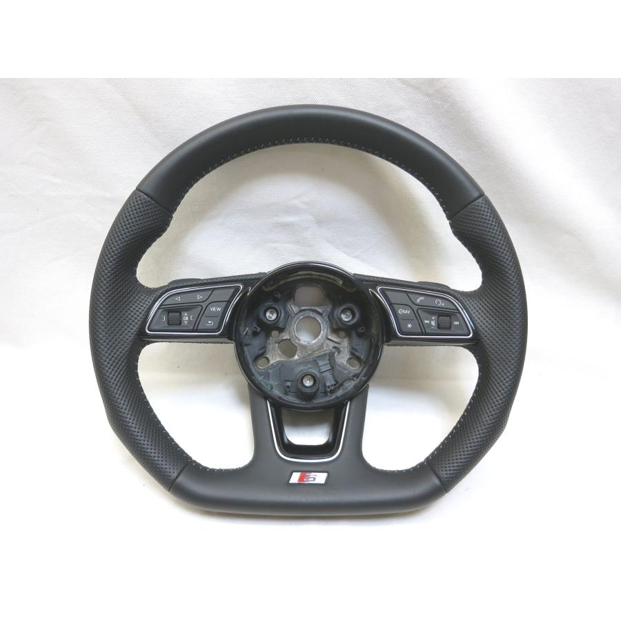 美品! A3/S3/8V アウディ 純正 革 ステアリング ハンドル スイッチ RS3