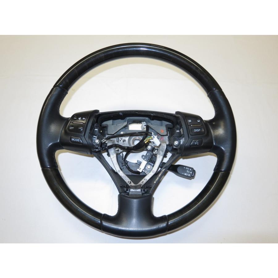 希少前期！本杢！ GS350 GS450 GS レクサス　純正　黒木！ ウッド　コンビ　 ステアリング クルコン　スイッチ　管理番号（W-1147）