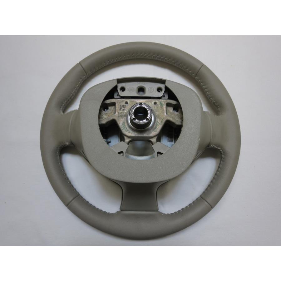 希少!!現行 キューブ Z12 純正 革 ステアリング 運転席 エアバック