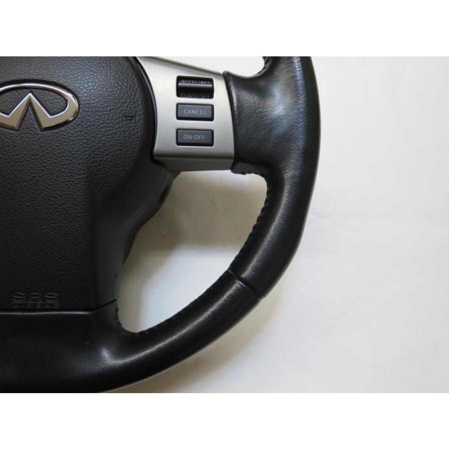 希少!インフィニティ FX35 フェアレディZ Z33 革 ステアリング 運転席