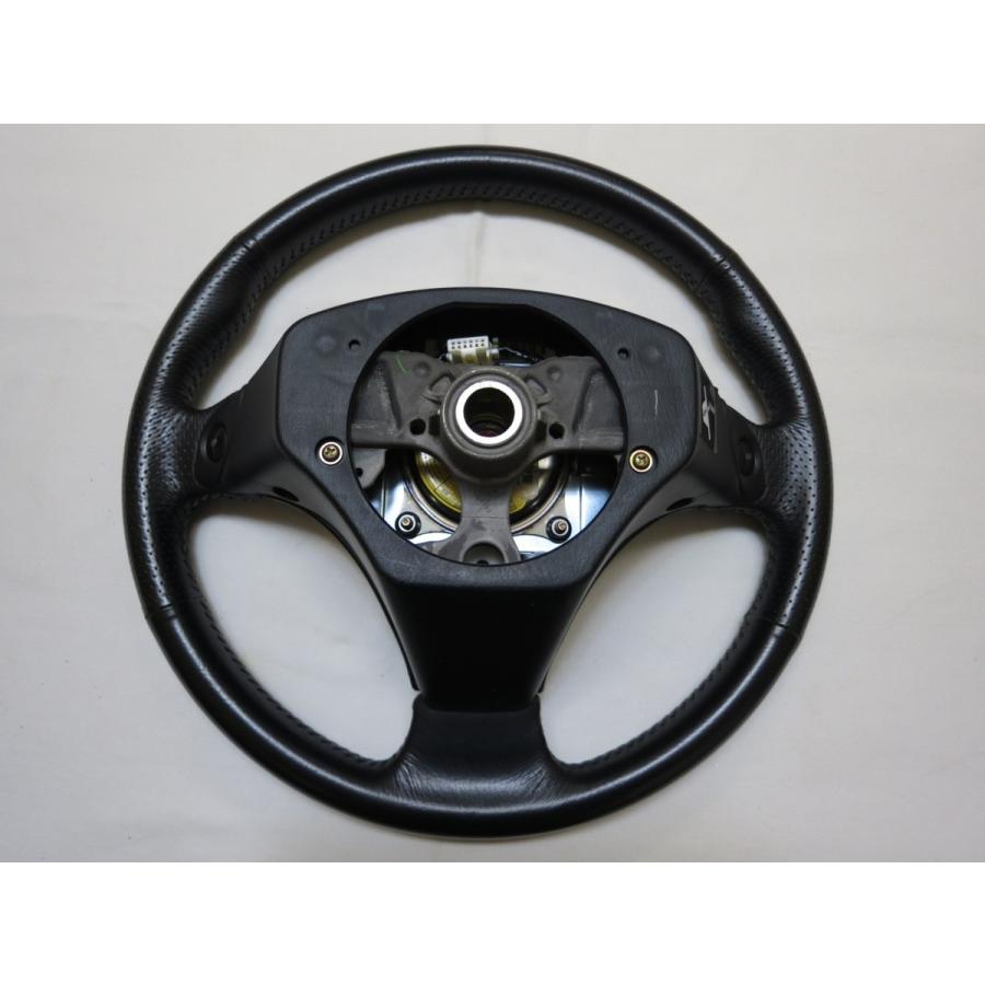 MRS ZZW30 MRーS スイッチ！ 純正 革 ステアリング ハンドル エア