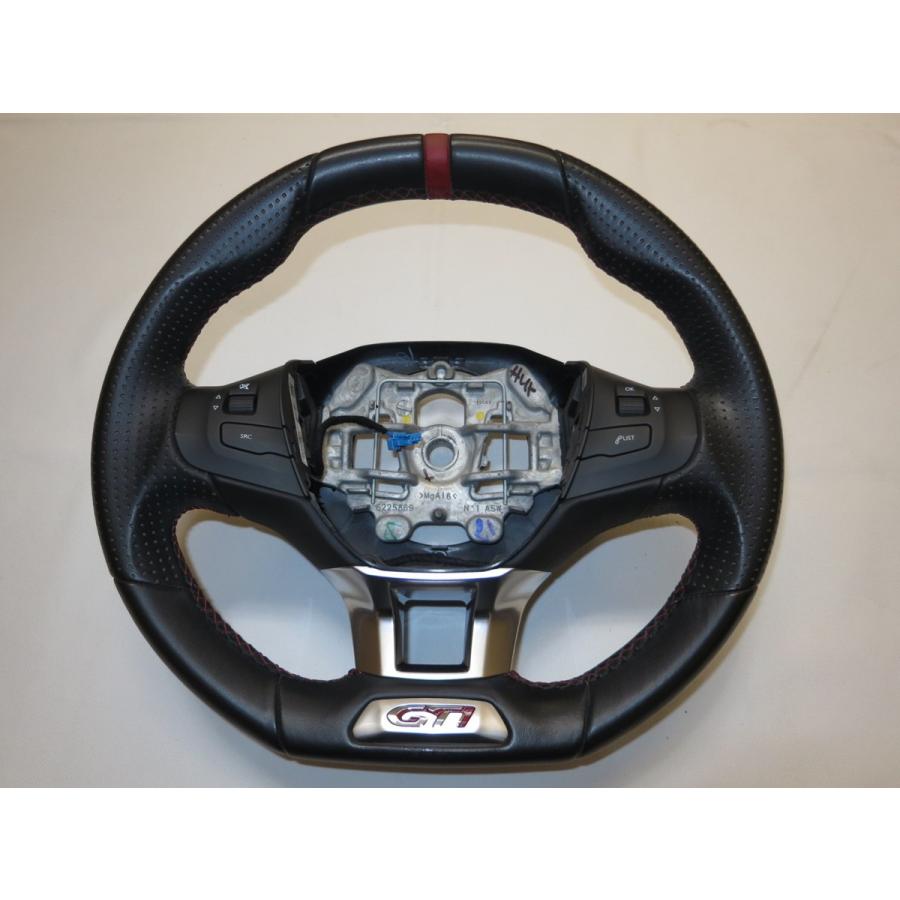希少！小径！ 34.5！プジョー 208 GTI 純正 革 ステアリング