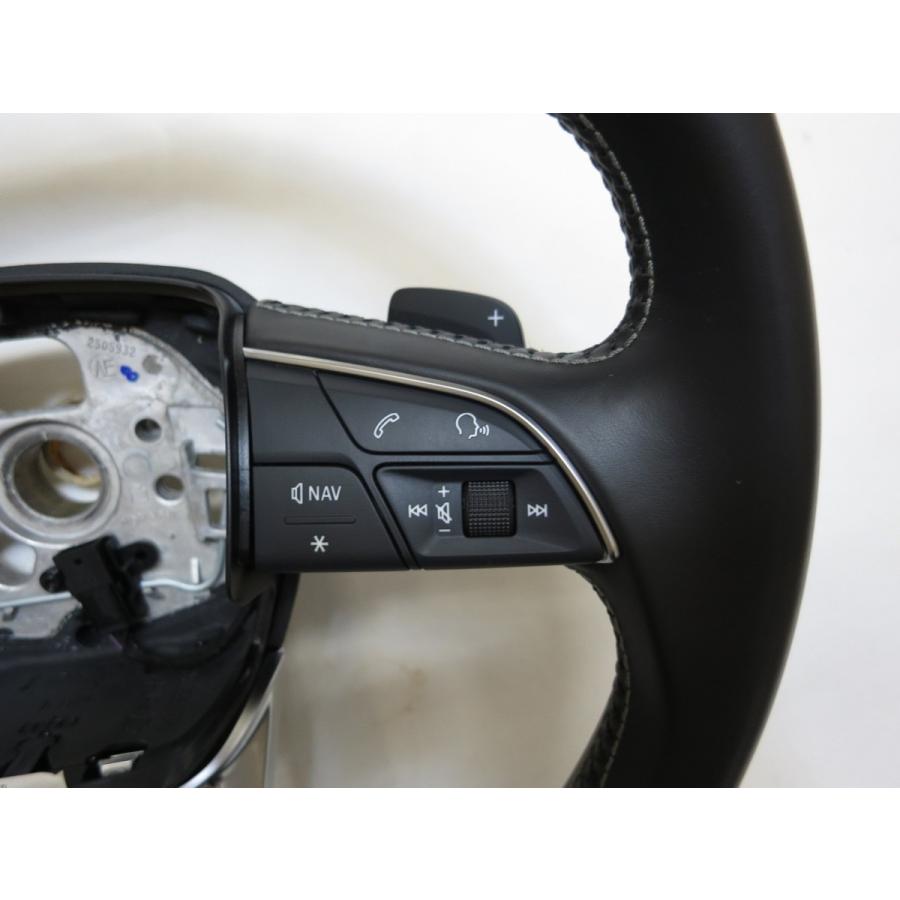 アウディ　純正　パドルシフト付ハンドル アウディ純正RS用アルミ調ステアリングパドルセット - G-Speed