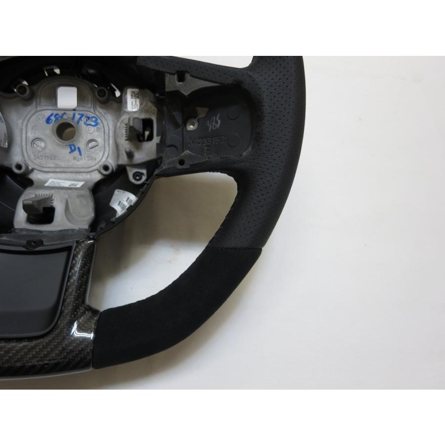 アバルト　ステアリング　皮巻き アバルト レザーステアリング(3スポーク) 4541 : イタリア自動車