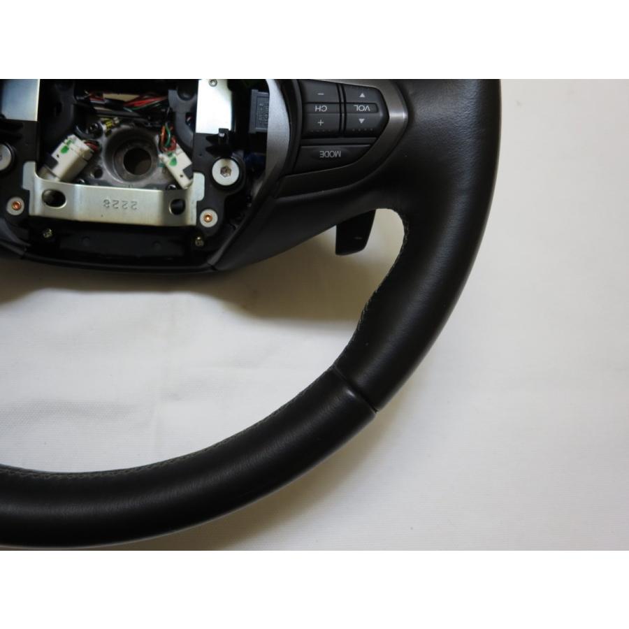 希少！パドルシフト付！アコード CU1 CU2 純正 革 ステアリング