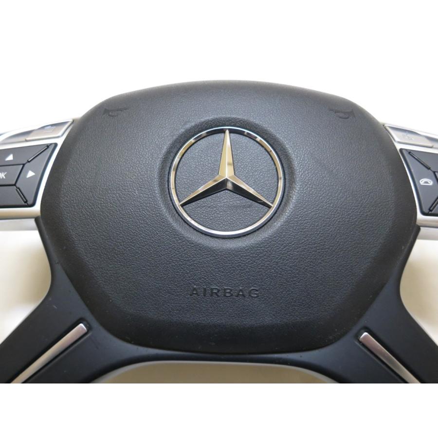 メルセデスベンツ MB W204 Cクラス ステアリングホイール W204 ベンツ Cクラス 後期 純正 革 ステアリング ハンドル エアバック