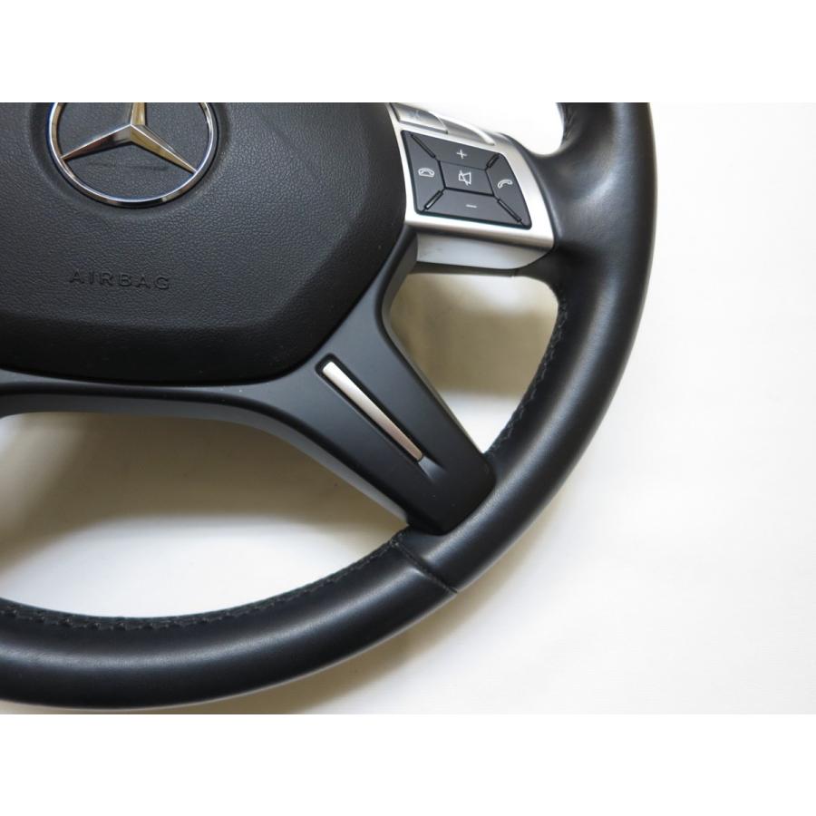 メルセデスベンツ MB W204 Cクラス ステアリングホイール W204 ベンツ Cクラス 後期 純正 革 ステアリング ハンドル エアバック