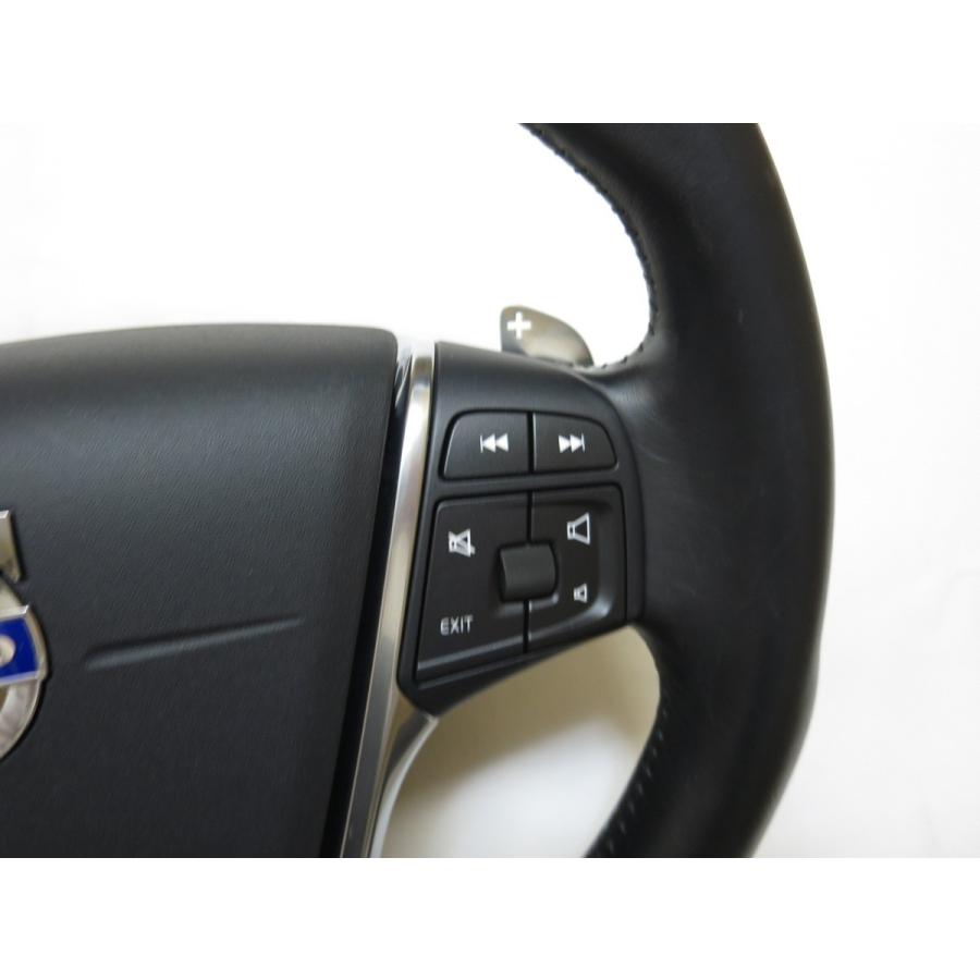 希少!S60 V40 V60 V70 XC60 XC70 XC90 ボルボ 純正 革 ステアリング