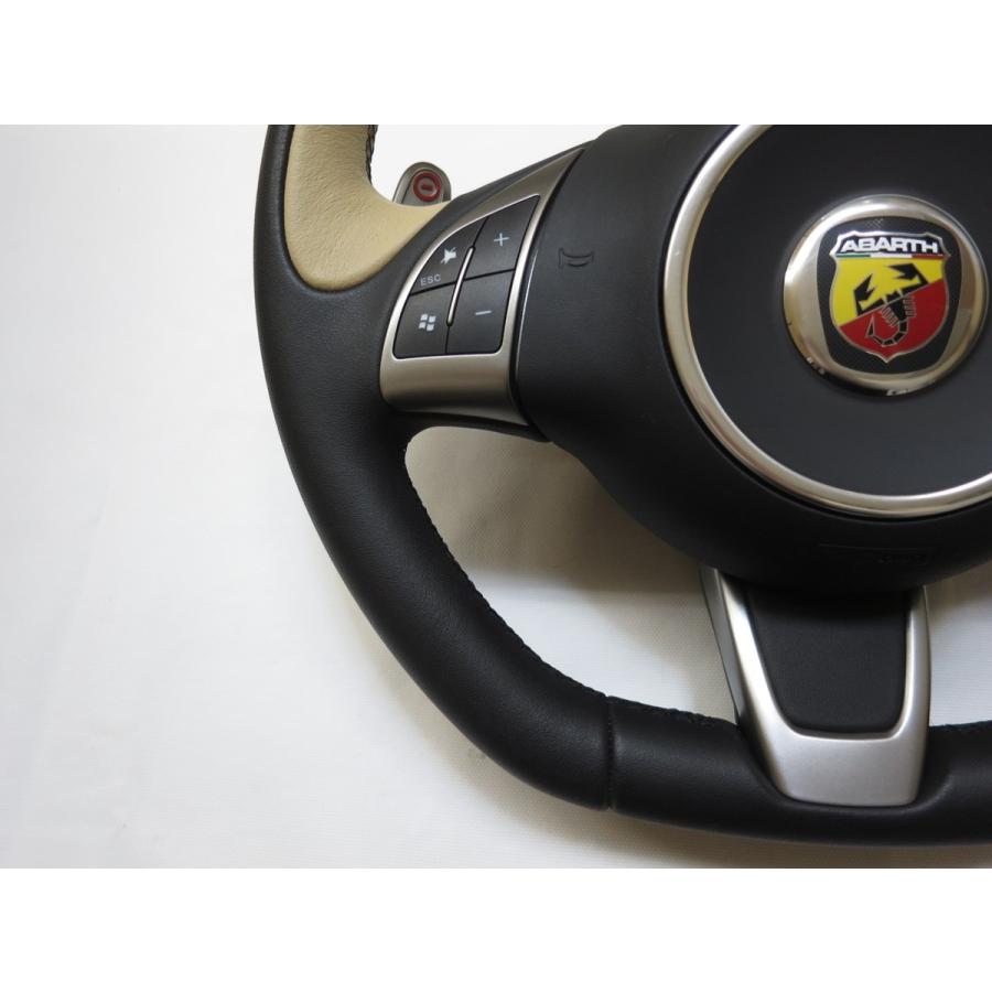 レザーステアリング/ABARTH アバルト 時物 ABARTH アバルト レザーステアリング - メルカリ