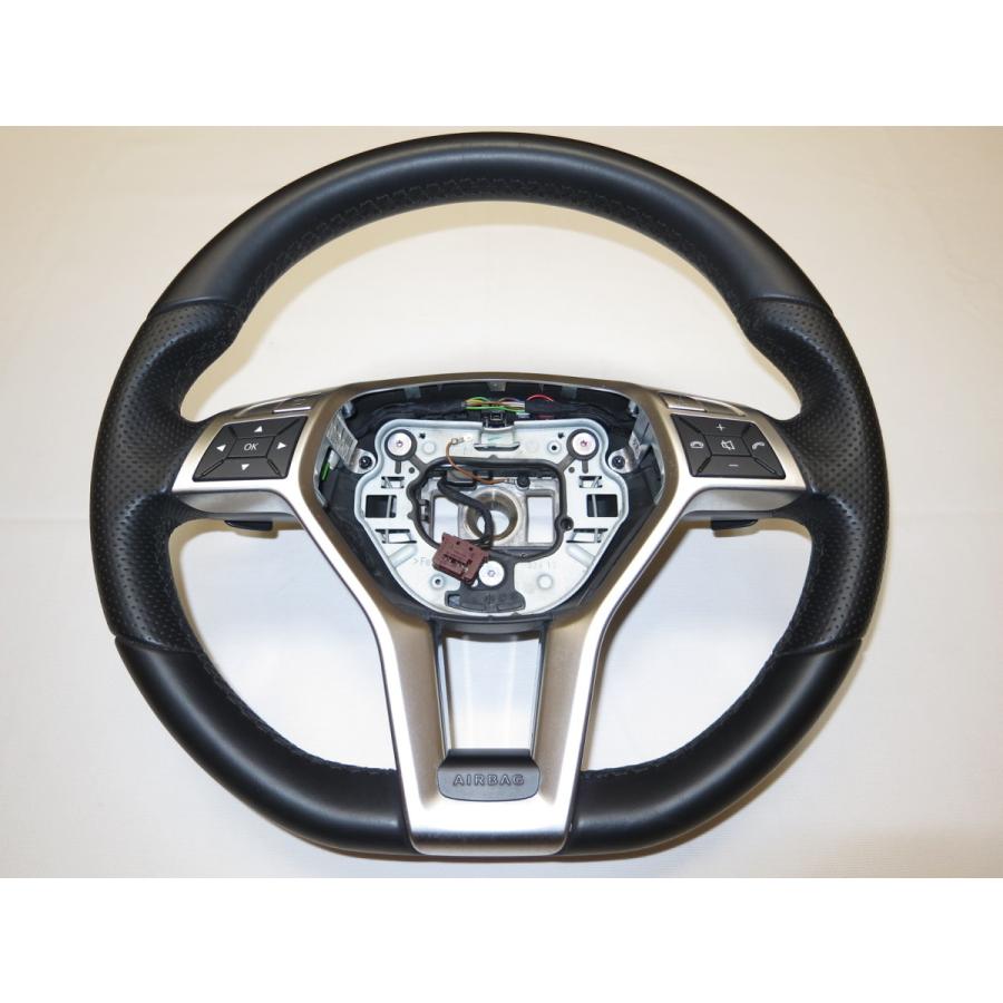 W218 CLSクラス ベンツ 純正 革 ステアリング ハンドル W219 W212 W204