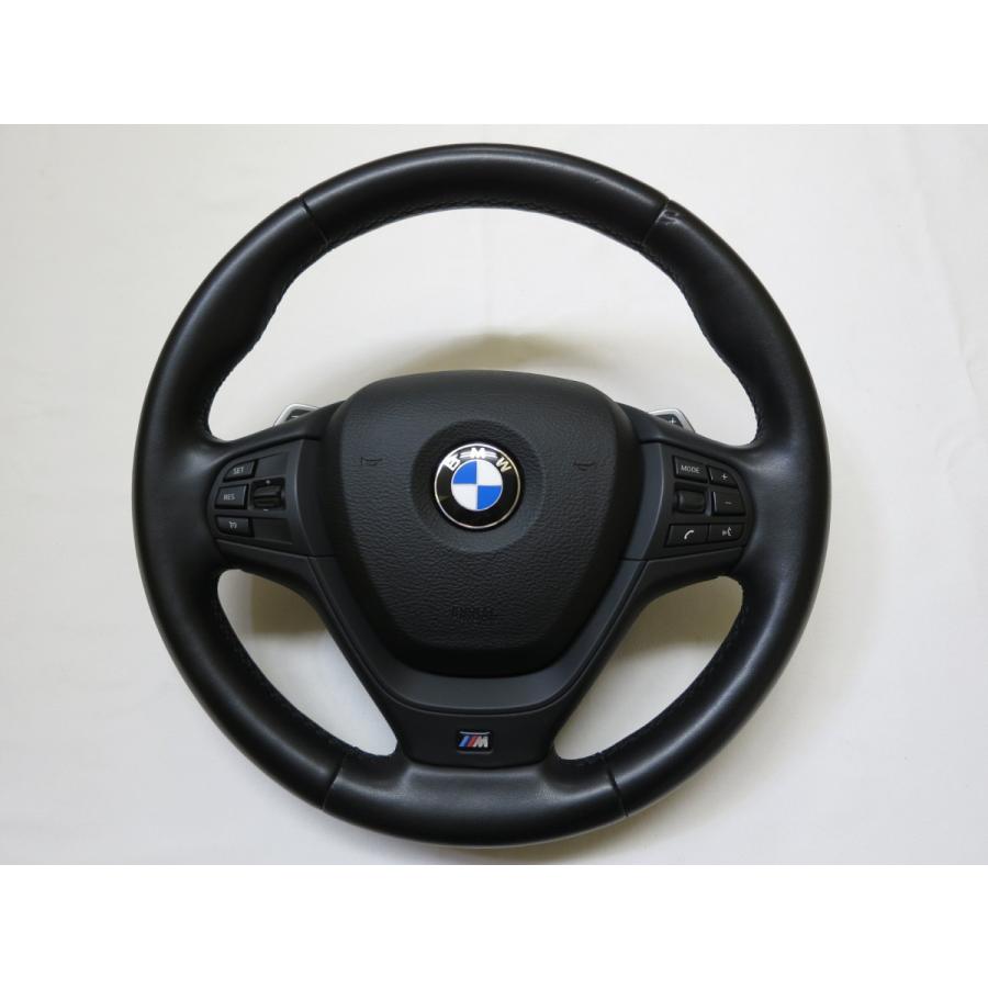 X3 F25 WY20 Mスポーツ BMW 純正 革 ステアリング ハンドル エアバック