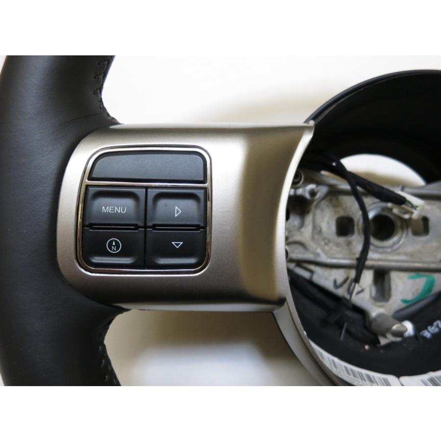 コンパス JEEP ジープ スイッチ！ 純正 革 ステアリング ハンドル