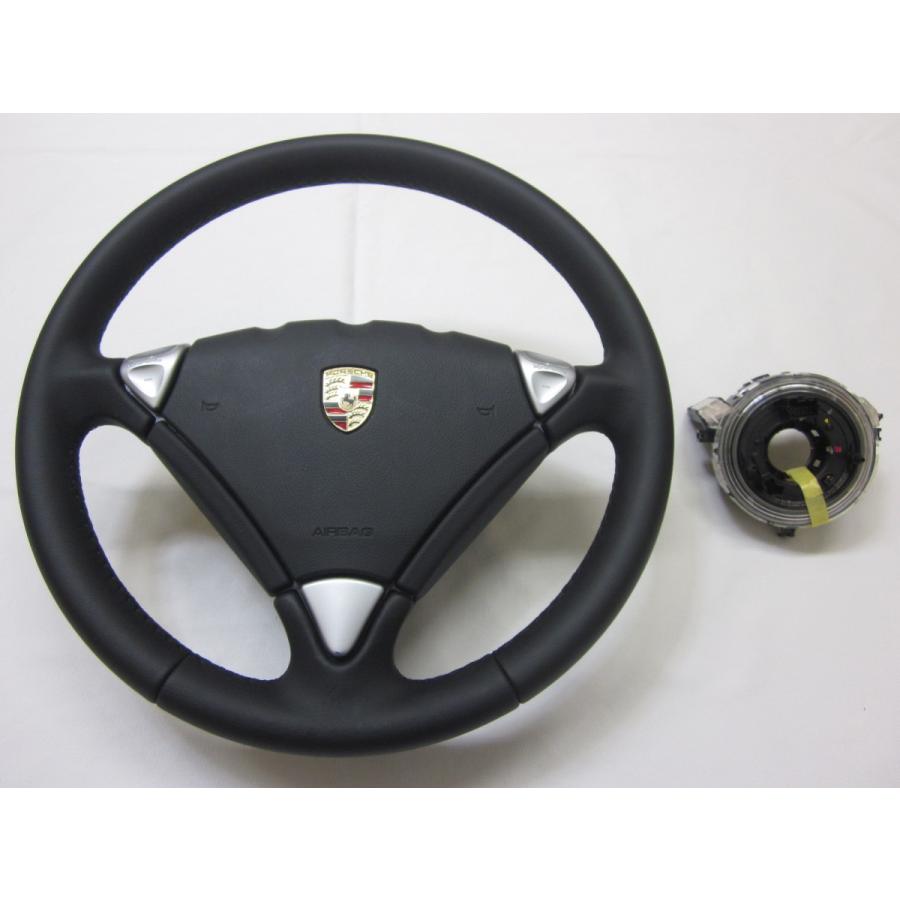 ポルシェ 純正ステアリング ハンドル 正規品】ポルシェ 997 911 カレラ 純正 ステアリング レザー