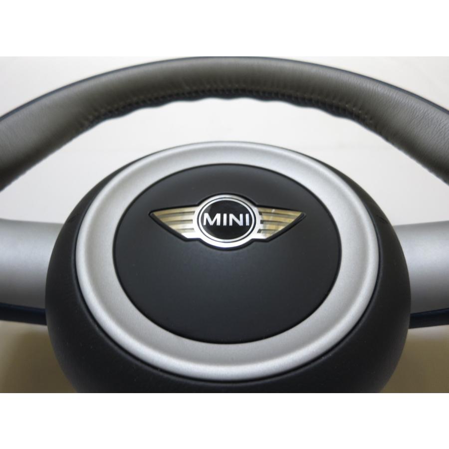 希少3本スポーク! ミニ MINI R50 R51 R52 R53 純正 革 ステアリング