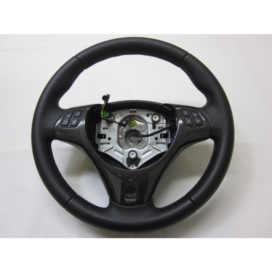 美品！ E87 E90 E91 E92 純正 革 ステアリング ハンドル