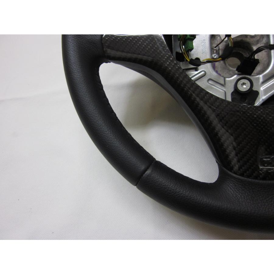 美品！ E87 E90 E91 E92 純正 革 ステアリング ハンドル