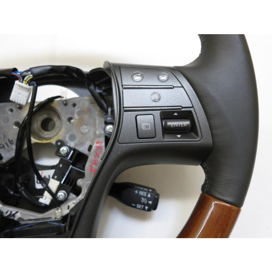 美品! HS HS250H ANF10 レクサス 純正 ウッド コンビ ステアリング