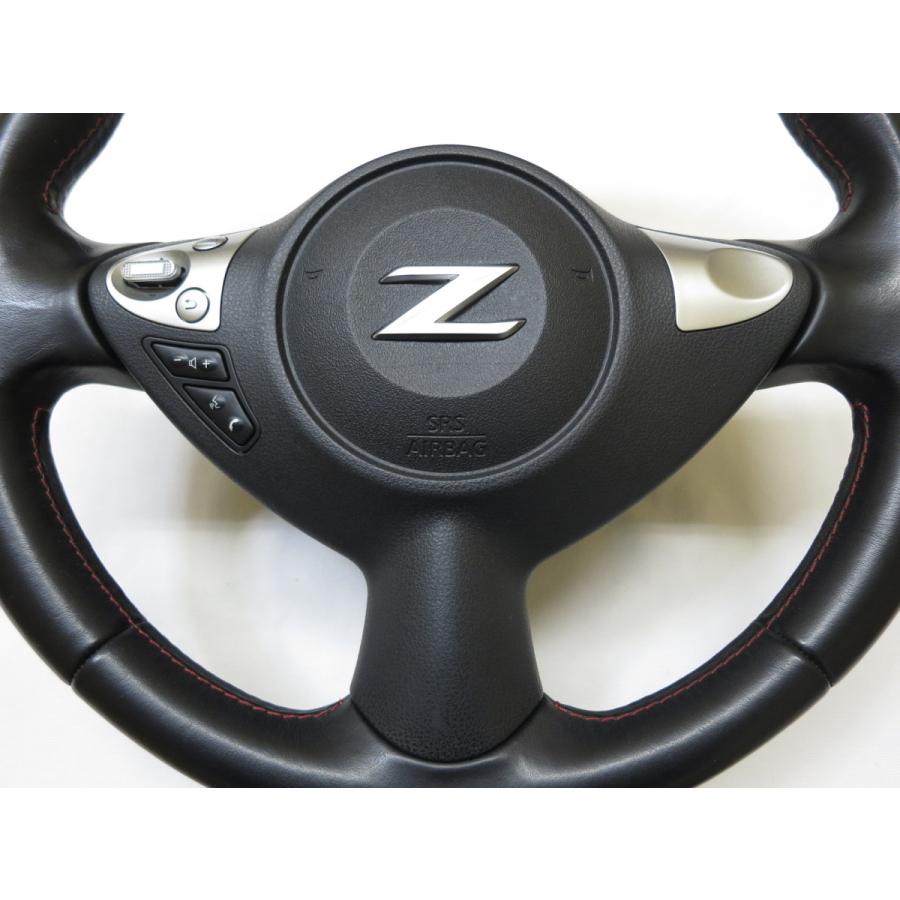 美品！ ニスモ！ フェアレディZ 革 ステアリング ハンドル エアバック