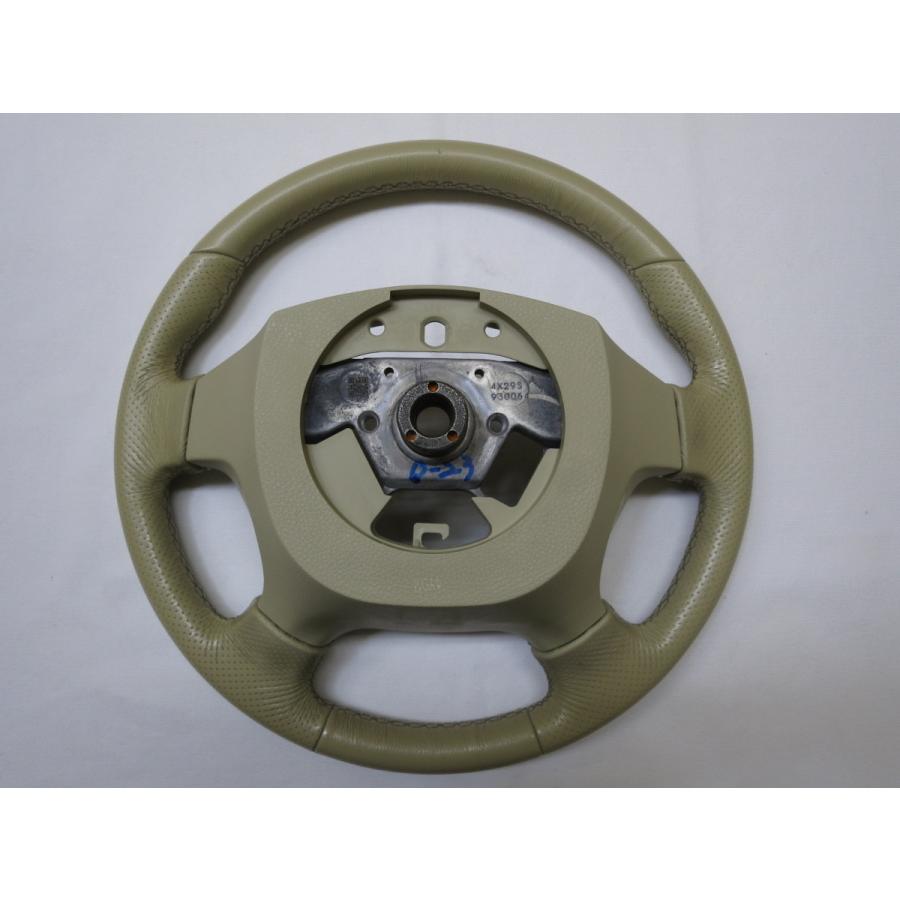 トム　日産y50フーガ　純正ハンドル 美品！ フーガ Y50 純正 革 ステアリング ハンドル 管理番号（Q