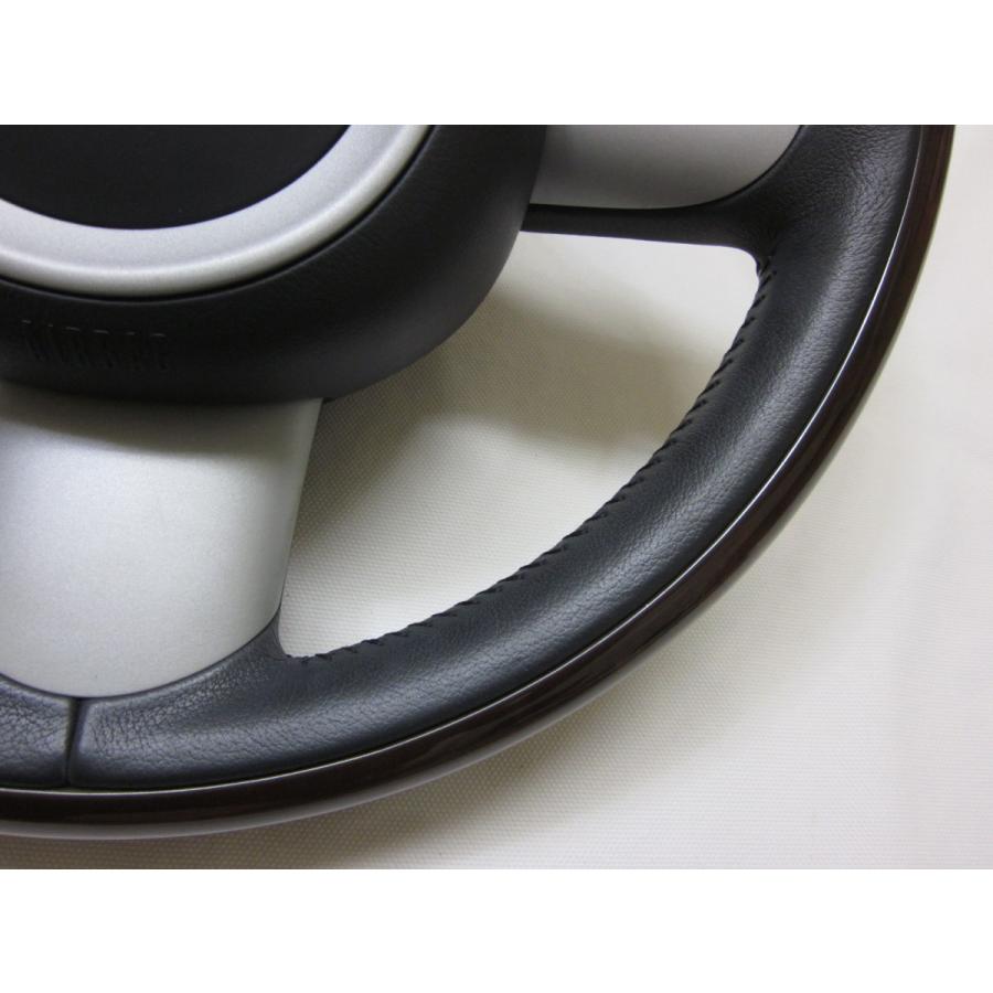 美品！ ミニ MINI R55 R56 R57 純正 ウッド コンビ ステアリング