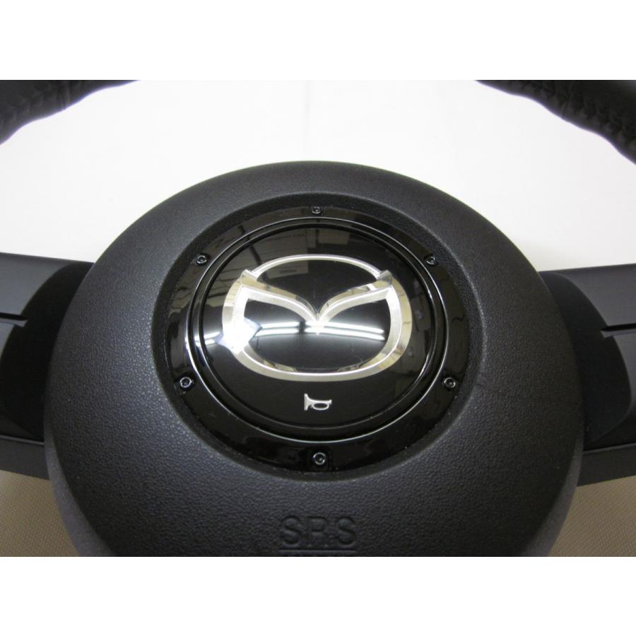 美品！ ロードスター NCEC NC 純正 革 ステアリング ハンドル