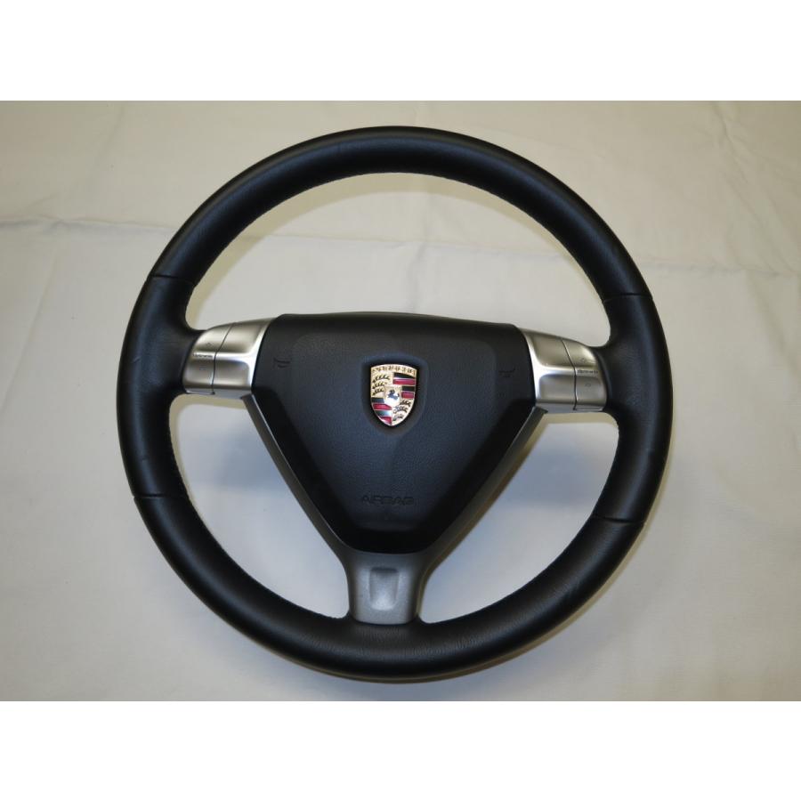 997 ポルシェ 911 987 純正 革 ステアリング ハンドル エア